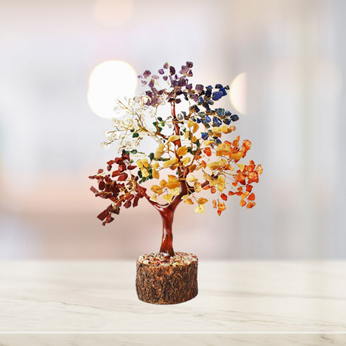 Pushkar Seven Colorful Chakra Tree 400 Stone